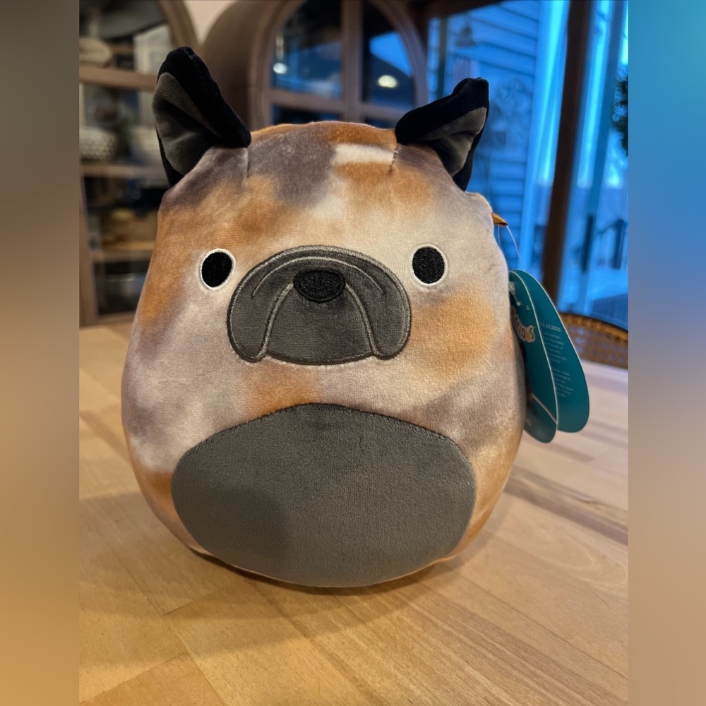 RARE NWT‎ Squishmallows Ballis French Bulldog Dog 8” Puppy Soft Plush KellyToy